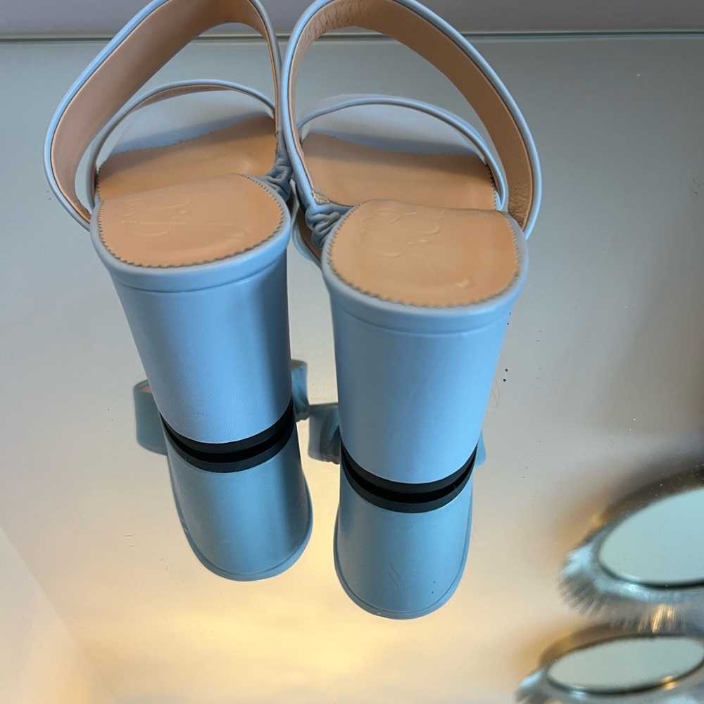 J Crew Lucie Double Strap Block Heel Size 9 - image 4